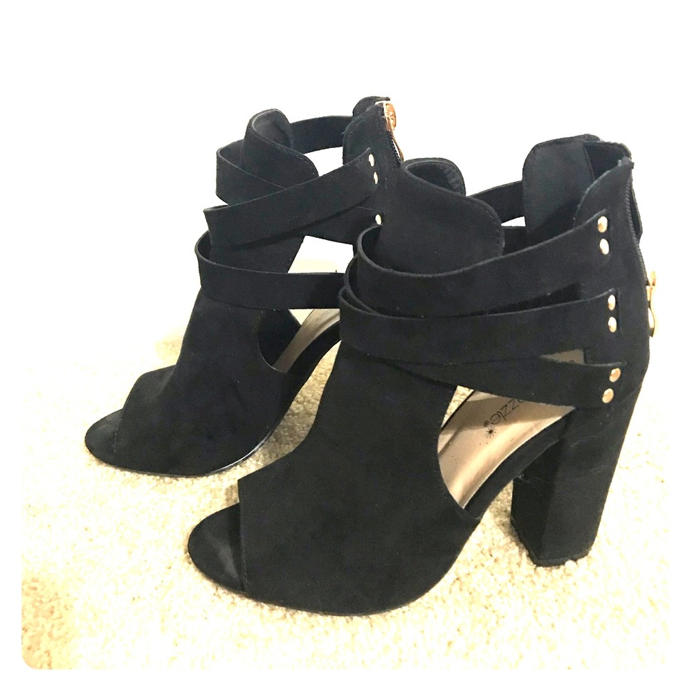 Peep toe heel bootie Samaya